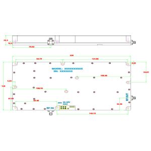 PA1100 1700MHz 100W RF Communication Module High Power Amplifier