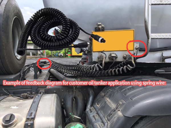 Car Video Aviation Spring Wire Trailer Connector Wire 4-Pin/RCA Spiral Extension Curled Cable