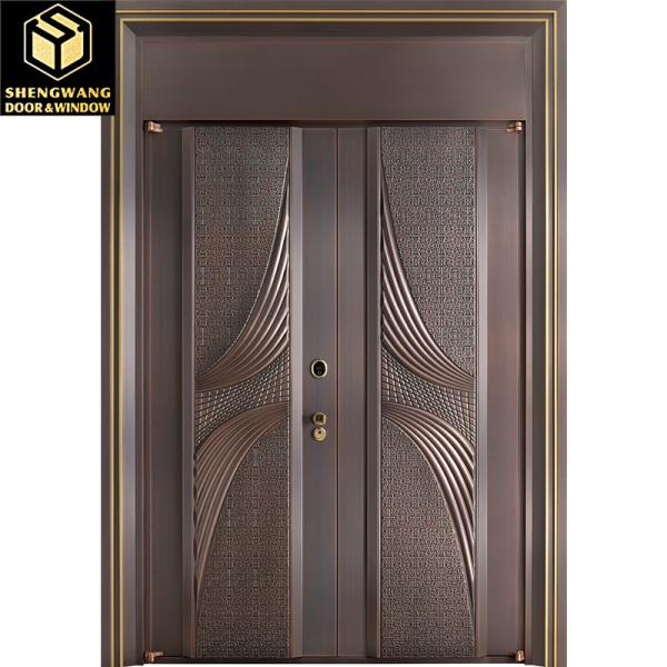 Buy Corrosion Resistant Stainless Steel Swing Door For Living Hall Bedroom Bathroom Fashion Metal Swinging Doors With Durability​ at wholesale prices