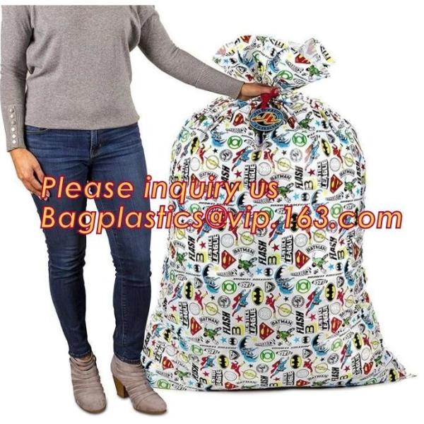 Buy Merry Christmas Santa Claus Pattern Jumbo Bicycle / Bike Sack Gift Bag For Children 60 X 72 inch,Sacks For Extra Large P at wholesale prices