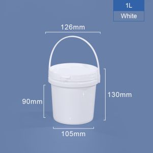 Personalized 1 Gallon Plastic Buckets PP Plastic Small Silkscreen Printing