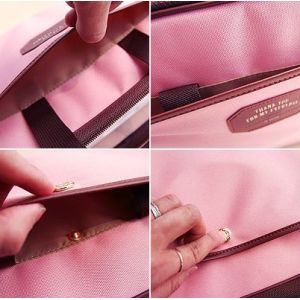 2012 lovely pink suede/EVA laptop case G2776