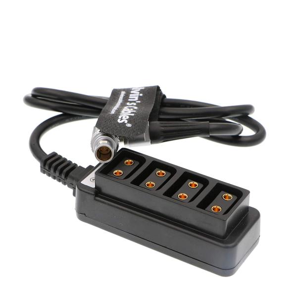 2 Pin Right Angle to 4 D-tap Splitter RED DSMC2 Jetpack RTmotion Sidekick