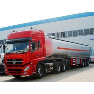 dongfeng tuel tanker semir trailer with tractor , 45m3 fuel tanker truck