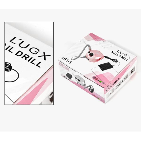 Low Vibration 35000RPM Electric Nail Drill for Nail Salon by Lugx Remove Nail Polish