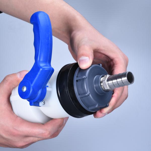 2inch Round IBC Tank Adapter Plastic Valve Stainless Steel Fitting Connector