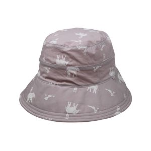 Customized Printing Pink Sun Block Sunshade Adult Female Bucket Hat