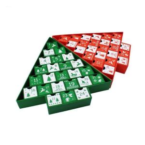 Christmas Xmas Empty Advent Calendar Boxes Cosmetic Display Gift Drawer