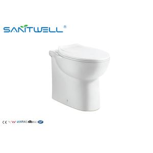 Chaozhou Popular Models Round P trap Washdown Rimless WC Back To Wall Toilet