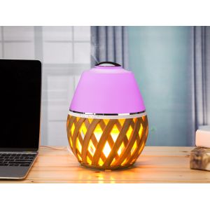 Flame Lamp Portable Ceramic Ultrasonic Essential Oil Diffuser