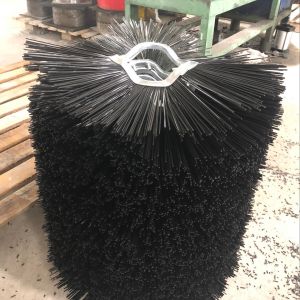 Poly Wafer Road Sweeping Machine Brushes Truck Attachment Convoluted Shape