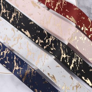 Ribbon Satin Logo Soild Color Birthday Gift Printed Ribbon