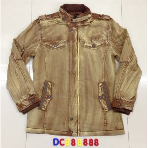 DC888888 Men's cotton with jean washing jacket coat