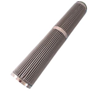 High Filtration Reusable Sliver 1.7mm thick Pleated Stainless Steel Filter