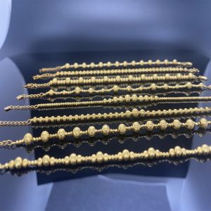 China Customizable Women's Jewelry: 18K Solid Gold Heart Bracelet on sale