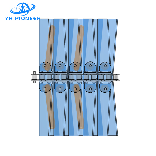 Flexible Buckle Chain Conveyor with TPE Surface for Customizable Sidewall Bending