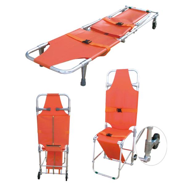 Buy Portable And Durable Two-Wheel Foldable Chair-Type Rescue Stretchers at wholesale prices