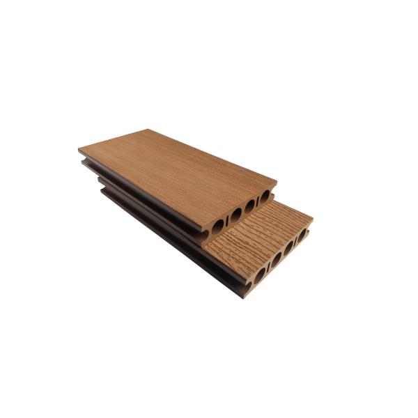 Buy Flat Grain Round Hollow 150 32mm WPC Hollow Decking at wholesale prices