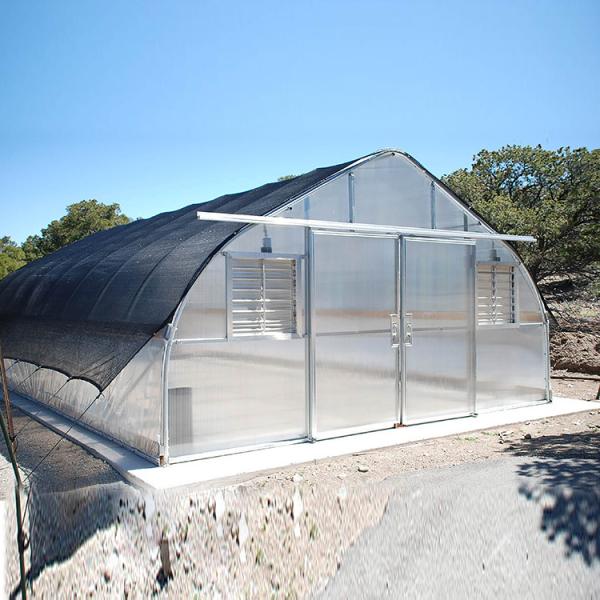 Single-Span Sawtooth Design Tropical Plastic Film Greenhouse Tunnel Customized for Vegetable Growing