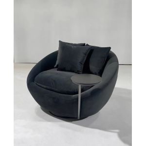 ODM OEM Villa Home Hotel Rotating Sofa Chair With Tray