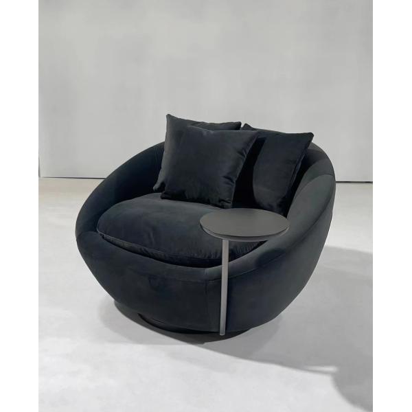 Buy ODM OEM Villa Home Hotel Rotating Sofa Chair With Tray at wholesale prices