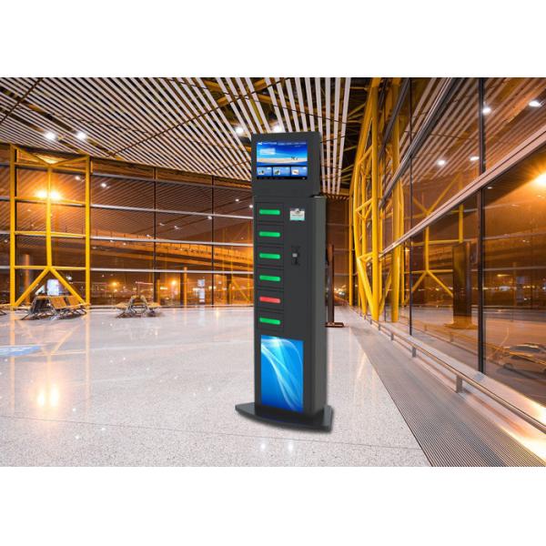 Buy 6 Lockers Advertising Cell Phone Charging Stations Kiosks Vending Machine for Airport Train Station at wholesale prices