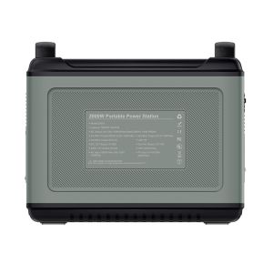 LiFePO4 2000Wh AC Portable Power Supply , Rechargeable 2KW Solar Generator