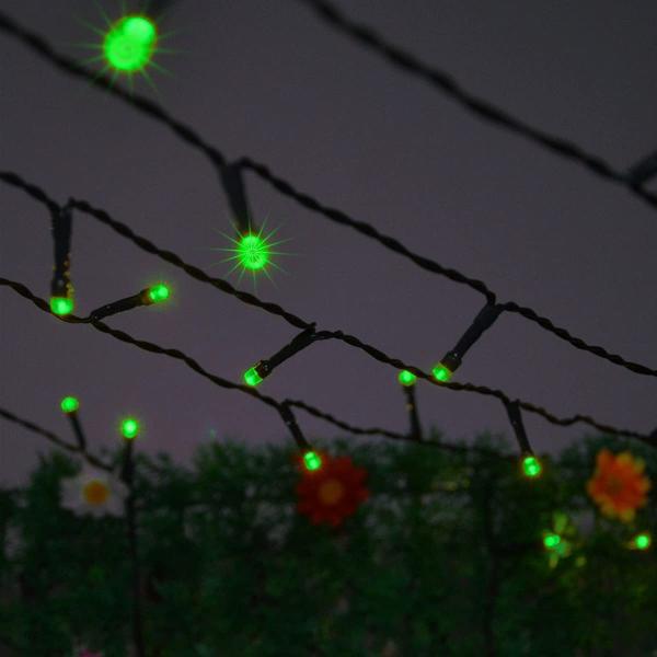 Outdoor LED 800 Warm White 80m Length Christmas Lights IP44 Plug In For Tree