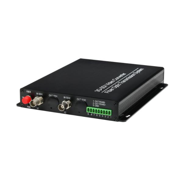 2 Chs 3G SDI HD SDI Video to Fiber Optic converter , CCTV Video Converter SM / MM Fiber