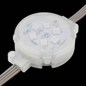 Quality Outdoor Waterproof IP67 LED Point Light 1.5W Smd5050 DC24V 50mm RGB DMX512 for sale