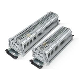 China SAK-2.5EN / JXB-2.5/35 DIN Rail Screw Clamp Terminal Blocks 800V 24A on sale