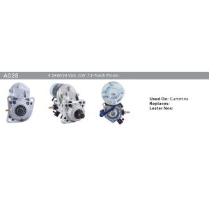 Steel Cummins 17548-3D25B Generator Starter Motor