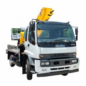 I s Uzu FTR   Aerial Work  Truck    Lifting Mechanism  Bucket  Truck