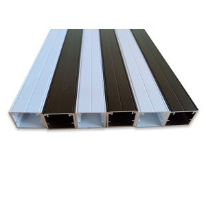 Quality Fixed Window Extruded Aluminum Channel Shapes High Precise Length UV Resistance for sale