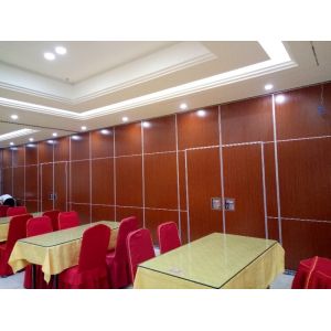 Quality MDF + Melamine Movable Restaurant Partition Wall / Folding Room Partitions for sale