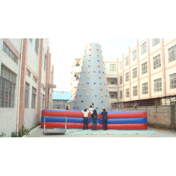 Buy Professional Inflatable Rock Climbing Wall Inflatable Climber Bouncy Game at wholesale prices