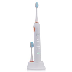 Black / White Recharable Sonic Family Electric Toothbrush With Timer Function