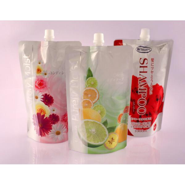 Buy Liquid Stand Up Plastic Flexible Food Packaging Spout Bags 100g-2kg at wholesale prices