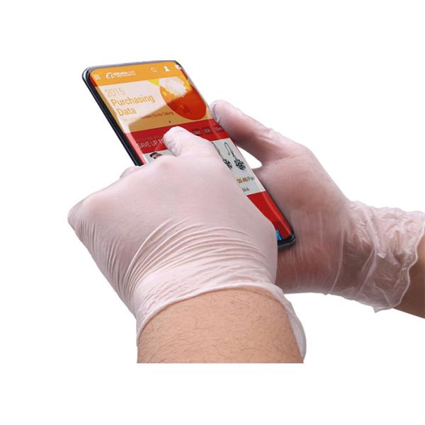 Flexible Operation Disposable Medical Examination Gloves Vinyl Powdered Single
