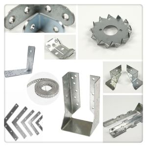 Galvanized Metal Timber Connector for Furniture Wood Single-side Bracket