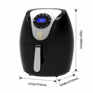 1000w 2.3L Kitchen Cooking Equipment SS Air Fryer