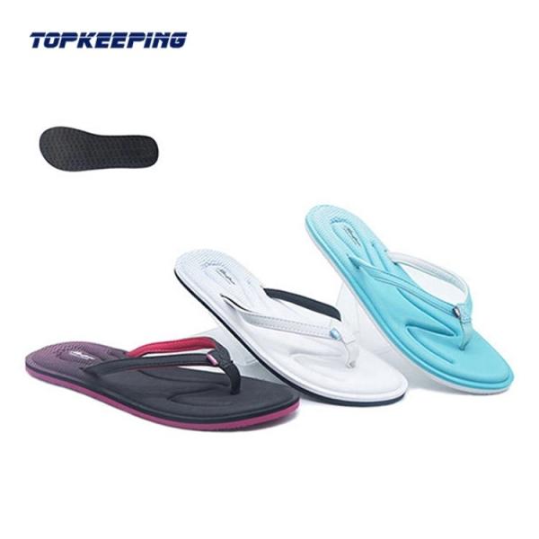 Rubber EVA Women Slipper light Lady plain Flip Flop for beach