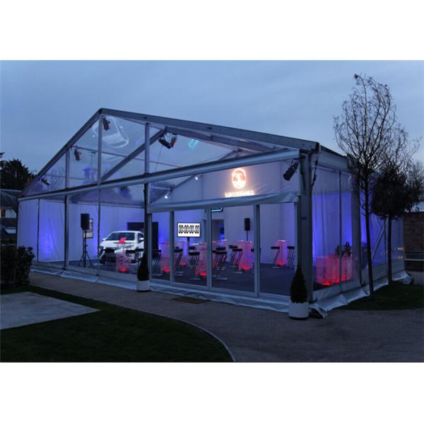 Attractive / Durable Clear Glass Wall Wedding Party Tent For Outdoor Event