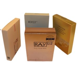 Embossing Cosmetic Packing Box CMYK Printing UV Print Art Paper Material, Beauty