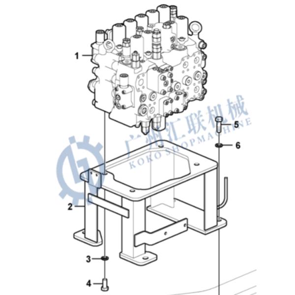 EC VOE14630784 VOE14702863 VOE14539861 14630784 14702863 14539861 EC300DL EC300D Main Control Valve