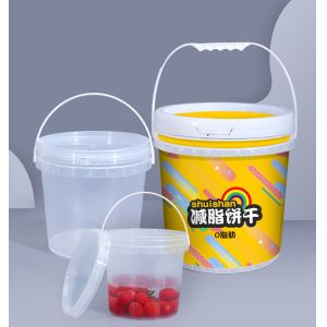 Eco-friendly Plastic Bucket With Handle for 1 Gallon Washing Powder Detergent
