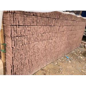 Frost Resistant Red Sandstone Wall Cladding For Exterior Background Veneers