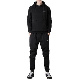 custom wholesale 100% cotton slim fit tracksuit men sport