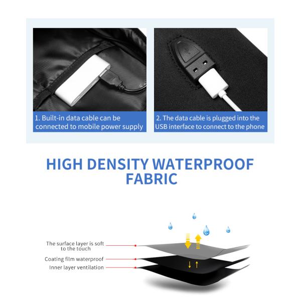 Factory hot sell travel custom logo waterproof backpack business man bag laptop backpacks