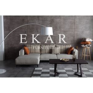 Creative Suede Leisure Sofa Corner Reclining Loveseat Sofa 682